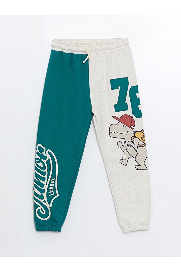 LCW Kids Yeşil Beli Lastikli Kalın Erkek Bebek Jogger Eşofman Alt - 3