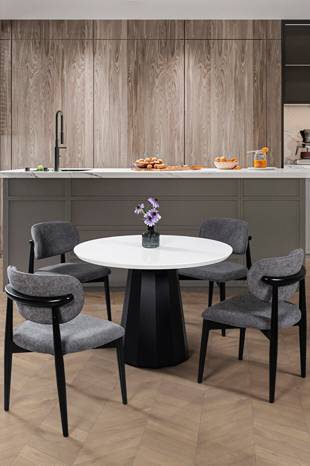 Ren 4 Sandalyeli Mutfak Masa Takımı - 1