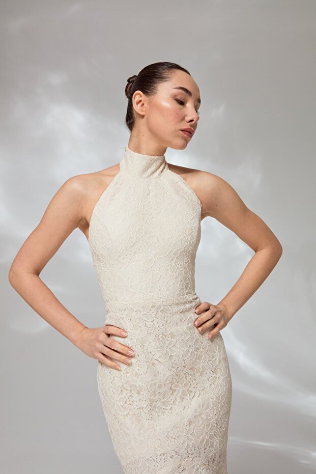 No12 Dantelli Elbise - 5