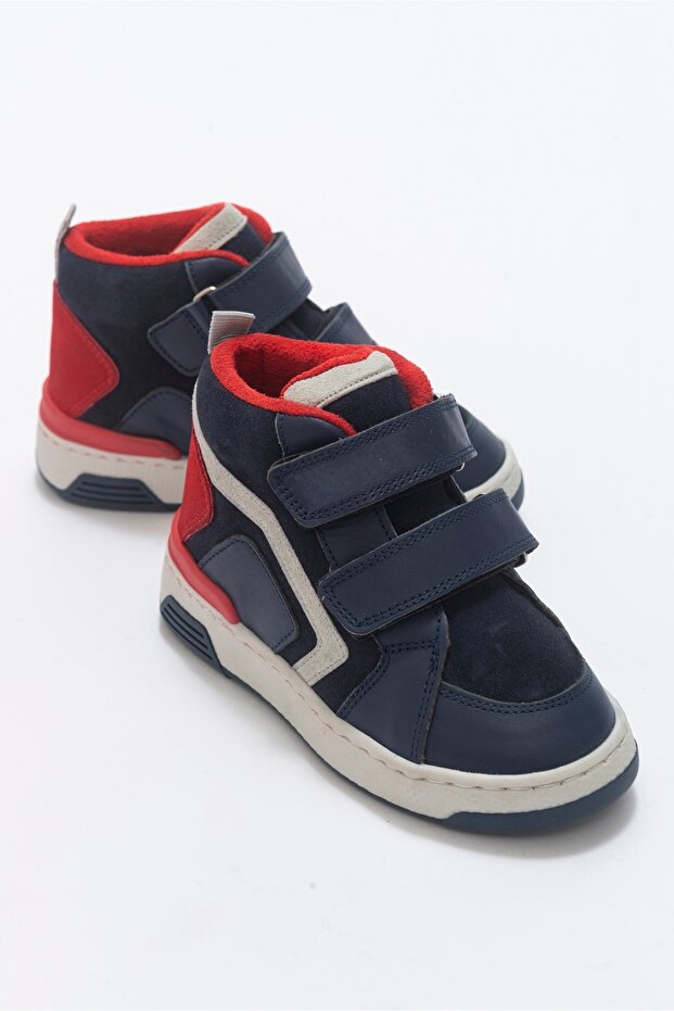 Erkek Çocuk Lacivert Hakiki Deri Suya Dayanıklı Anatomik Günlük Bot - 3