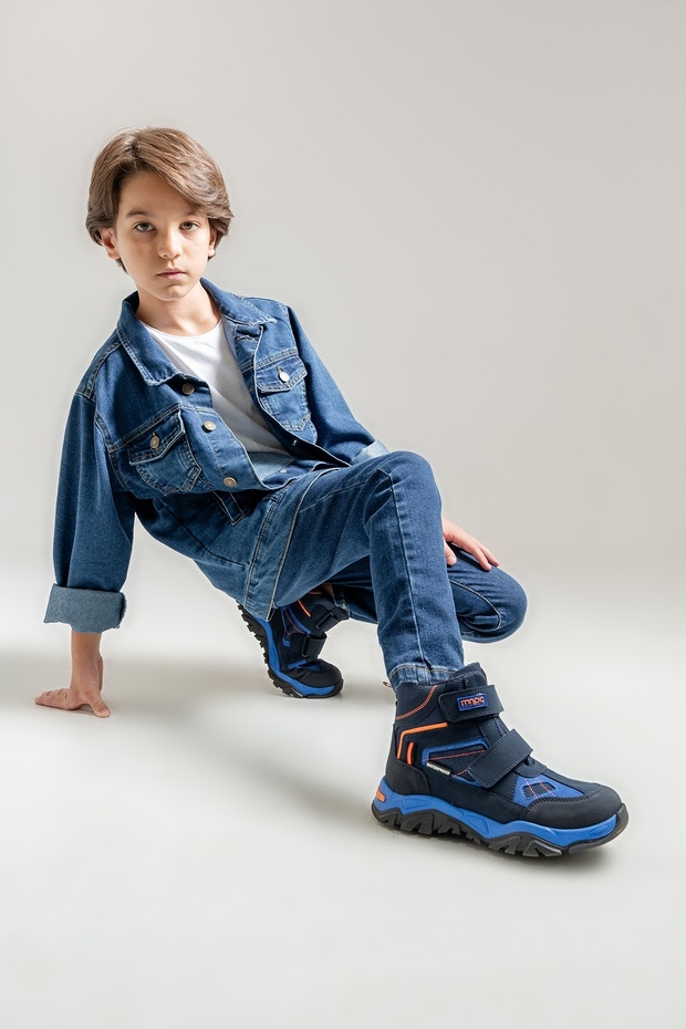 Erkek Çocuk Lacivert Su Geçirmez Anatomik Günlük Bot - 1