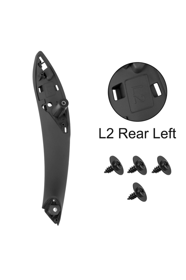 Rear Left Car Inner Handle Black Front Rear Left/Right Interior Door Handles Door Panel Pull Trim Co