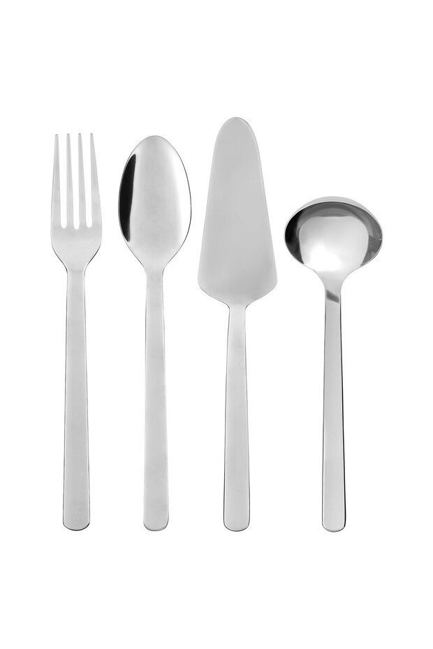 365+ 4-piece serving set, stainless steel