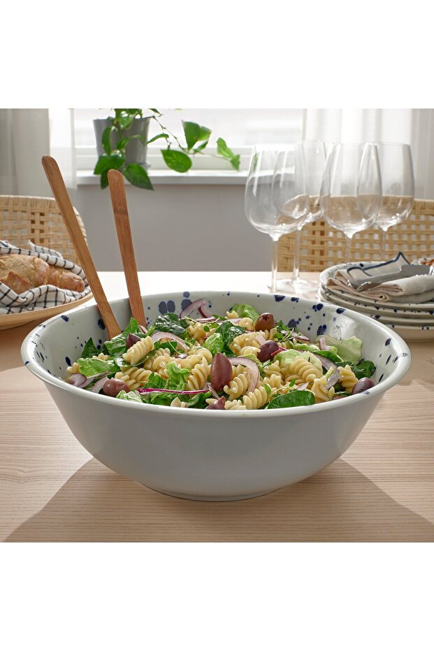 وعاء تقديم SILVERSIDA، منقوش/أزرق، 28 سم - 5