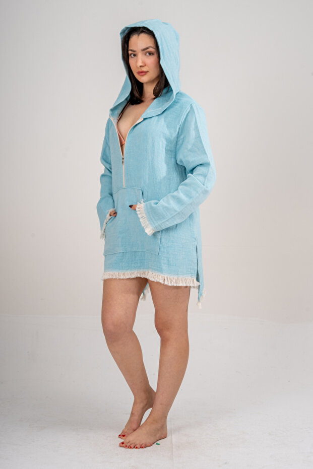 Muslin Peshtemal Hoodie