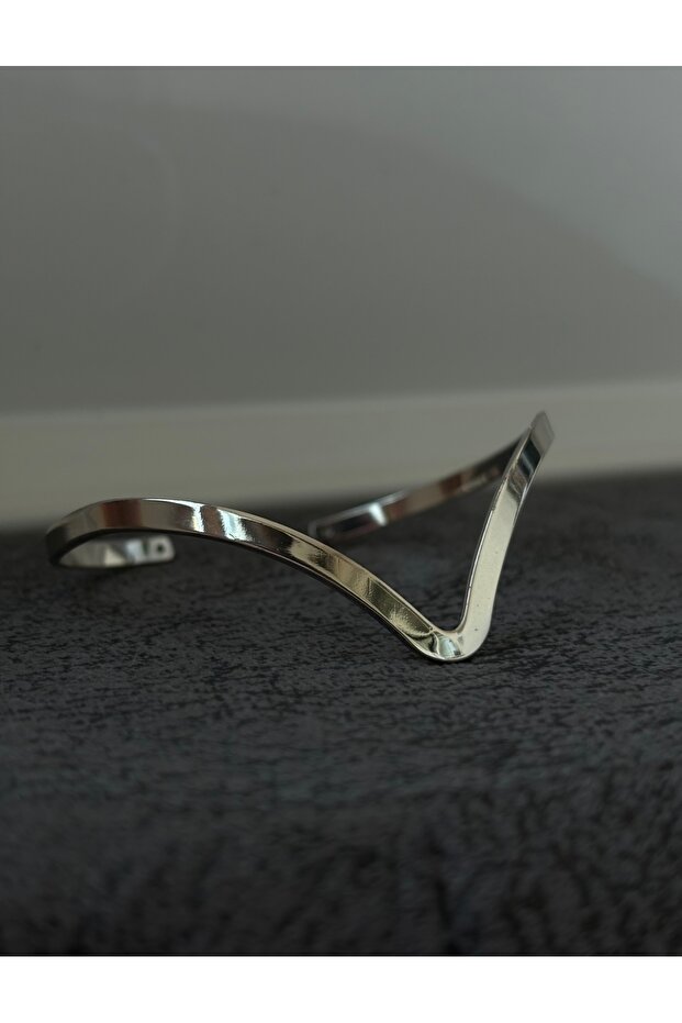 Helen Silver Handcuff Bracelet