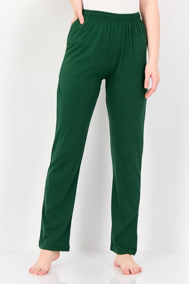 x Coucou Women Solid Sleepwear Bottom, Green