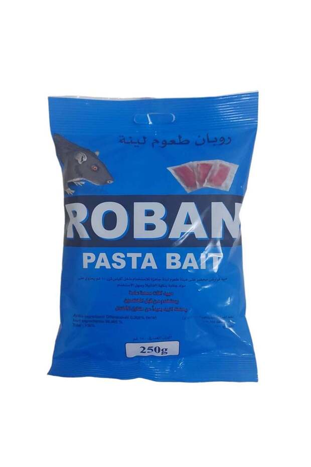 ROBAN Ruban Soft Bait To Combat All Types Of Rodents, Resistant To Moisture And Sun, 250 grams