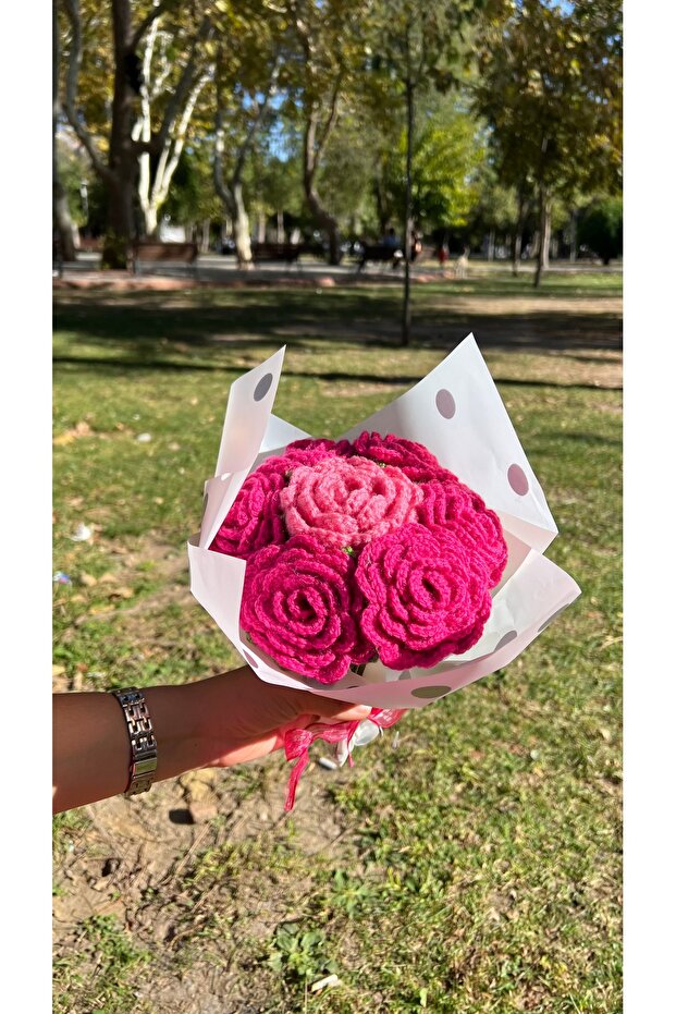 ÖRGÜ ÇİÇEK BUKETİ - 1