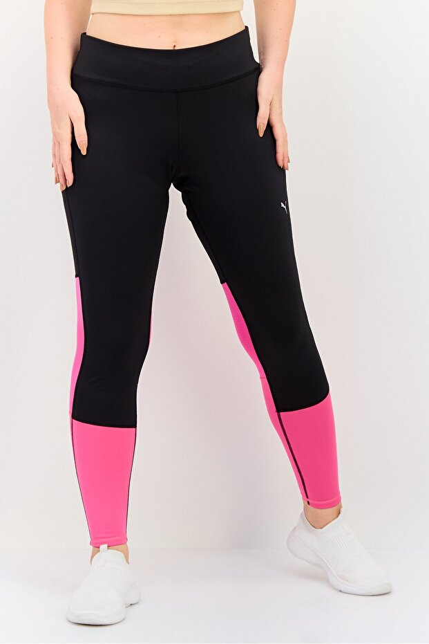 Women Tight Fit Running Legging, Multicolor