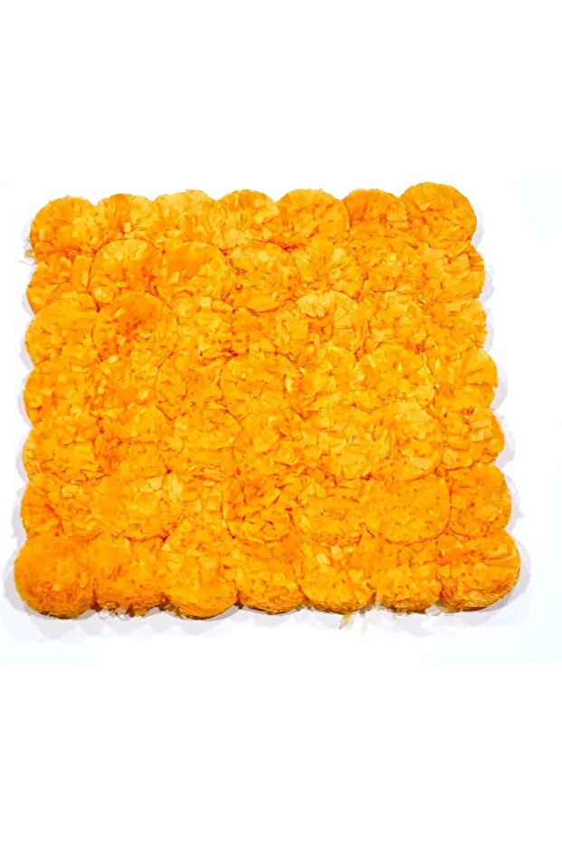 Artificial Flower Handmade genda Marigold Rangoli Mats for Flower Rangoli, Janmastami, Ganpati, mand