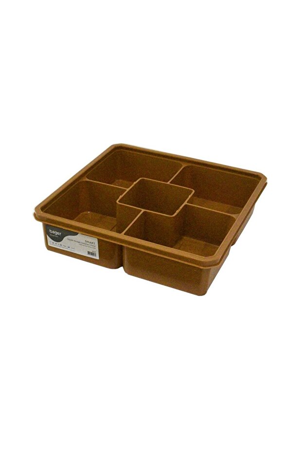 Plastic storage box with 5 compartments - 3
