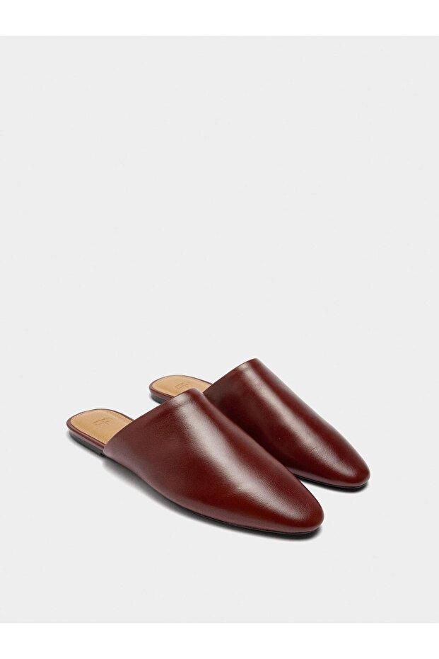 Deri Mule Ayakkabı - 3