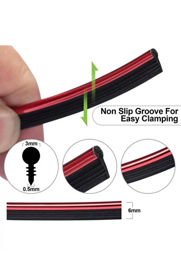 Banda dekor interiér crom TUNING, 5 m, ALBASTRU - 2