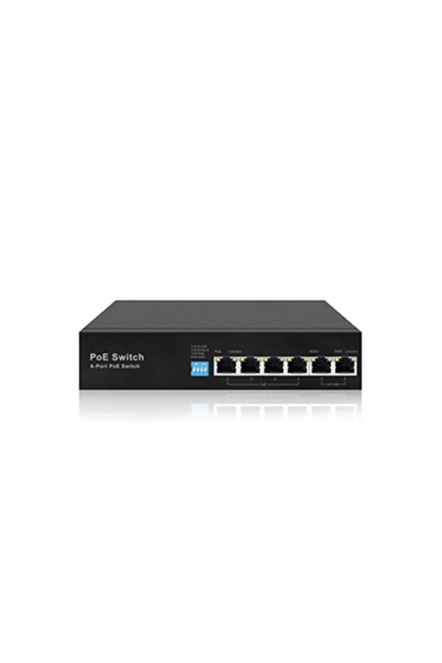 PS-1004E-2E 4 Port Yönetilmeyen AI POE switch ( 4E + 2E ) - 1