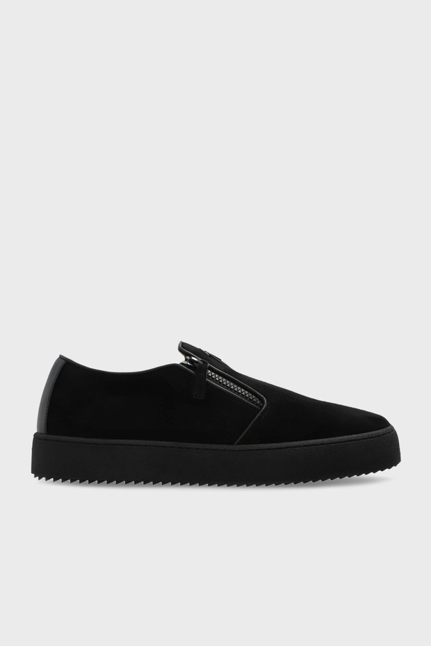 Logolu Süet Kalın Tabanlı Sneaker Ayakkabı Erkek AYAKKABI RU50025 - 1