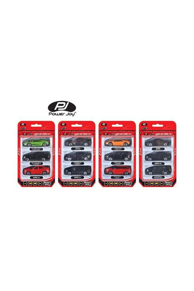 Vroom Vroom Diecast Unif Licensed 3 Pieces, Assorted (Style & Color May Vary)