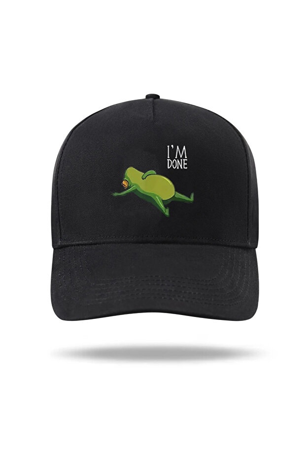 I' m Done Printed Snapback Hat - 1