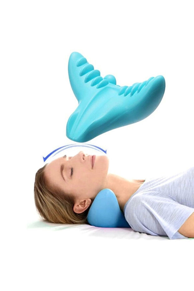 Chiropractic Neck Pillow U-Shaped Massage Supported Memory Foam Pillow ()