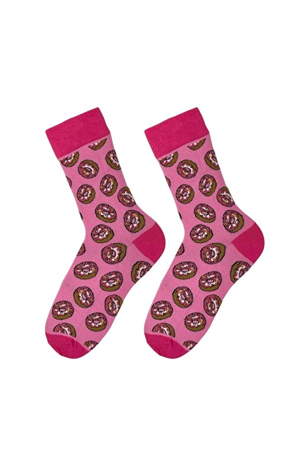 جوارب ملونة منقوشة للجنسين - 1