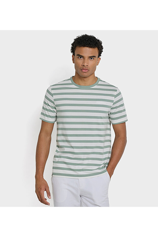 Men's Green Crew Neck Tee