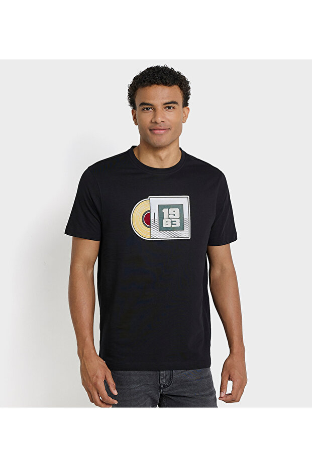 Men's Black Crew Neck Tee