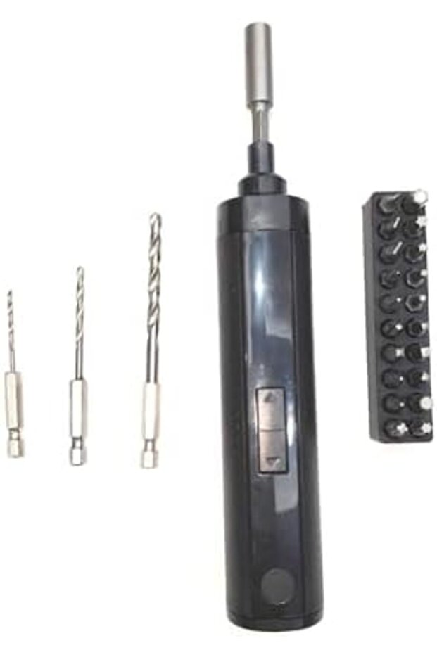 مجموعة أدوات منزلية متعددة الوظائف بما في ذلك مفك براغي كهربائي (24 قطعة) - 4