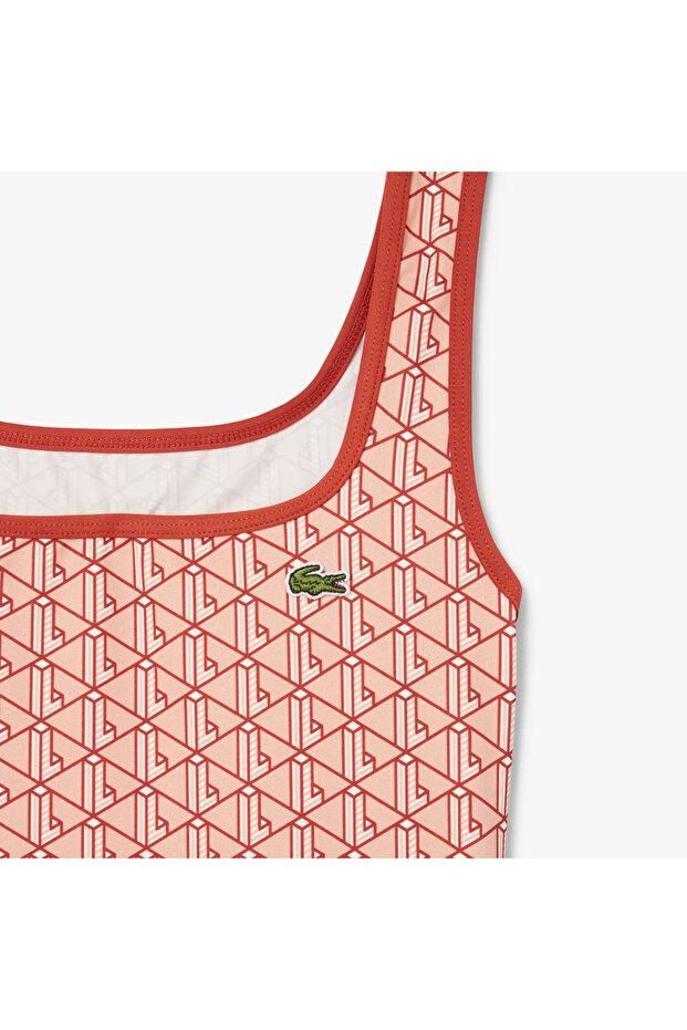 Kadın Monogram Kırmızı Mayo - 6