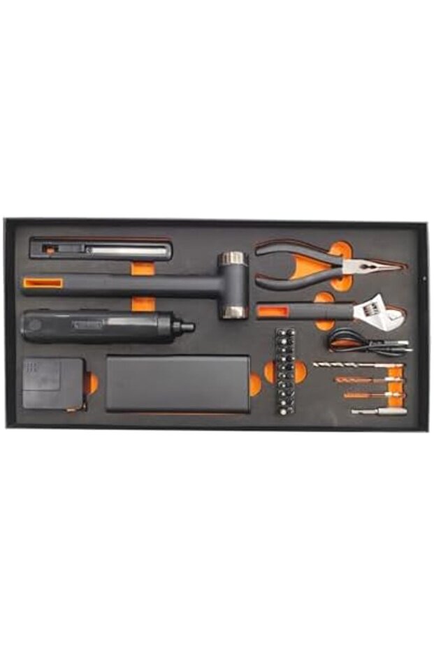 مجموعة أدوات منزلية متعددة الوظائف بما في ذلك مفك براغي كهربائي (24 قطعة) - 2