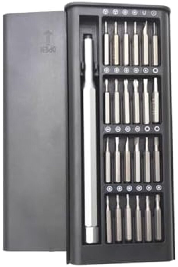 مجموعة أدوات منزلية متعددة الوظائف بما في ذلك مفك براغي كهربائي (24 قطعة) - 6