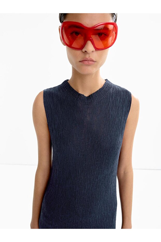 Uzun Triko Elbise - 5