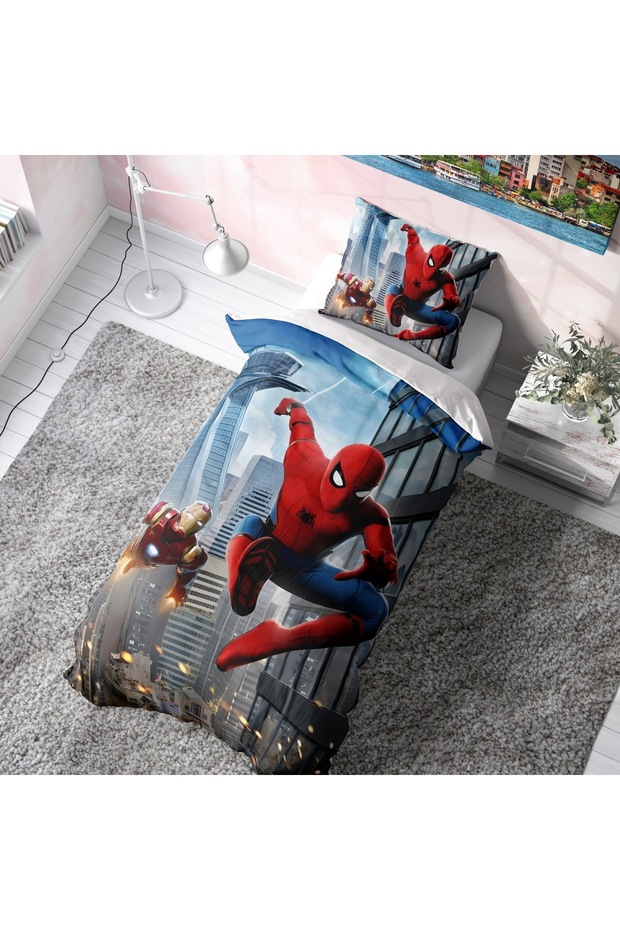 Spiderman Bedding Set (Without Sheets)