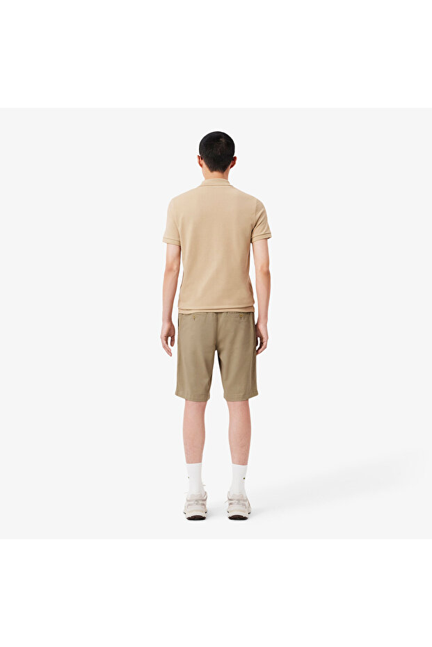 Erkek Slim Fit Bej Bermuda Şort - 3