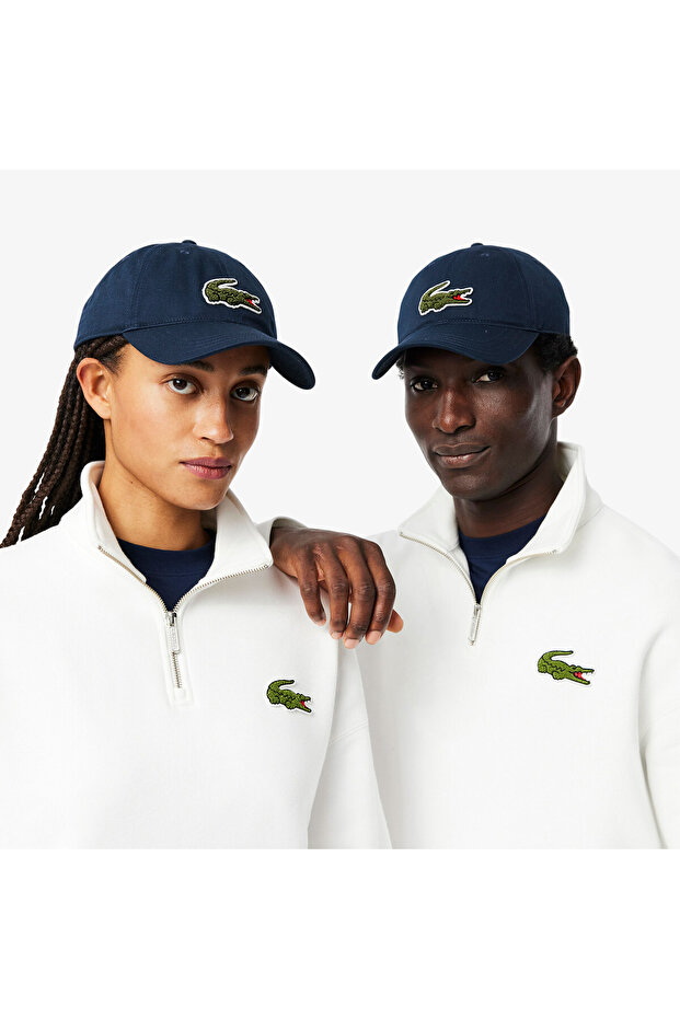 Unisex Baskılı Lacivert Şapka - 7