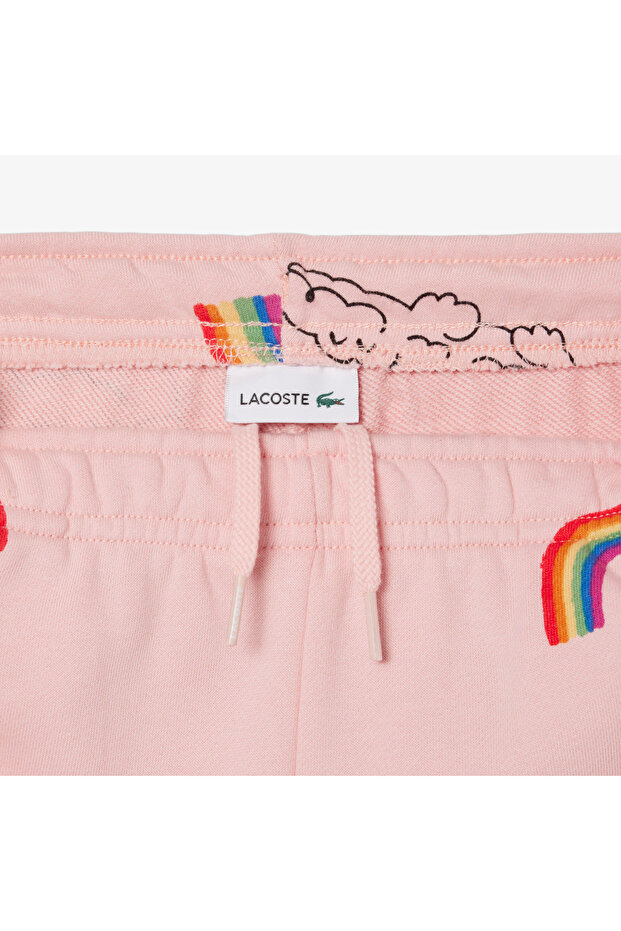 Çocuk Desenli Pembe Şort - 7