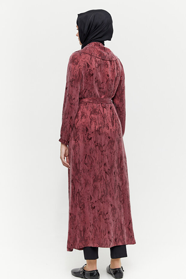 Fermuarlı Lyocell Pardösü - 6