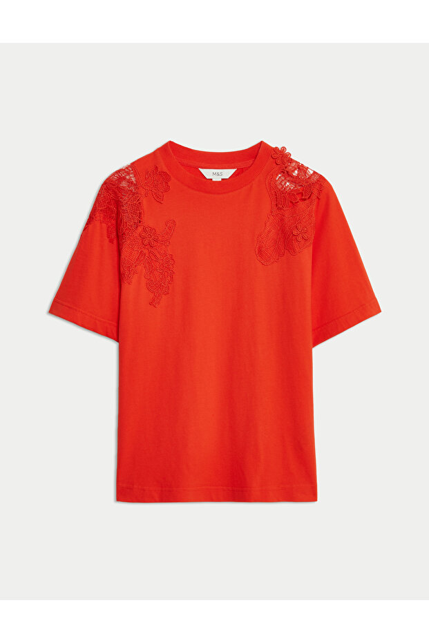 Dantel Jersey Üst - 1