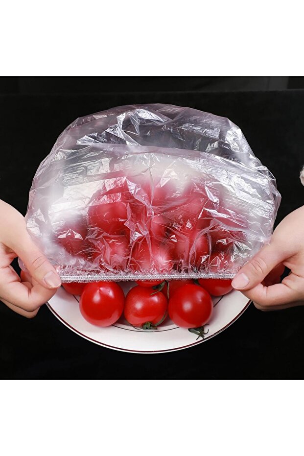 Elastic Pot and Saucer Cap 100 Pieces (24cm)