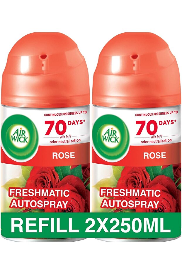 Freshmatic Autospray Refill, Rose Scent, 250ml x 2