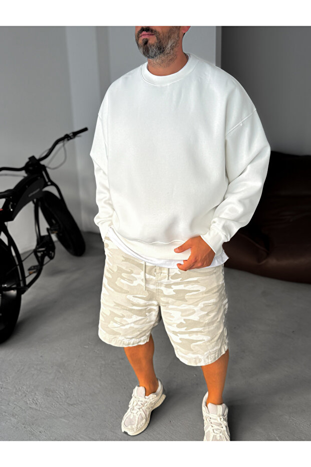 Beyaz Basic Sweatshirt JJ-81 - 3