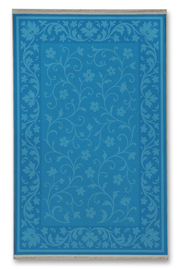 سجادة ديكور حديثة بنمط تقليدي أزرق من موسو mosso520blue