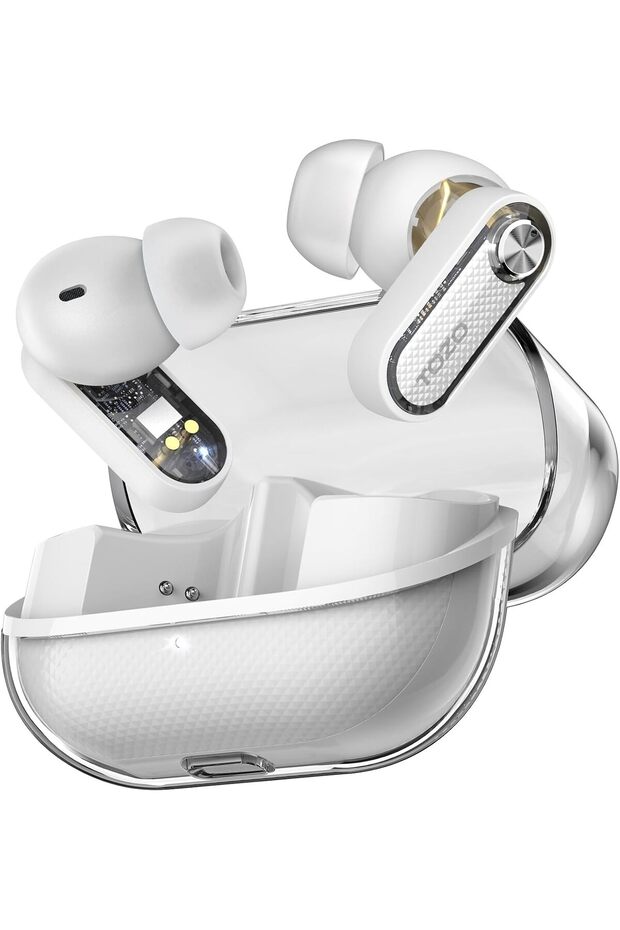 Hybrid Active Noise Cancelling Wireless Earbuds, Bluetooth 5.4 Headphones, 10mm Drivers Deep Ba