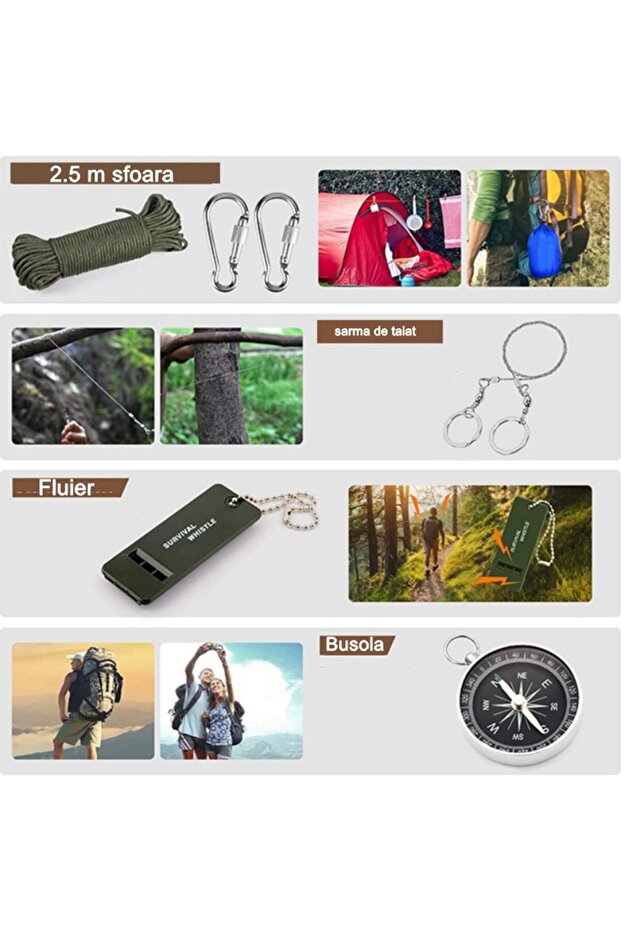 Multifunction Survival Kit, 42 Tools, Camping - 3