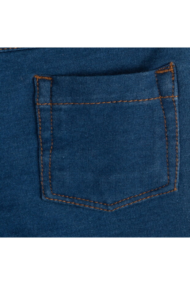 Uzun Denim Pantolon - 5