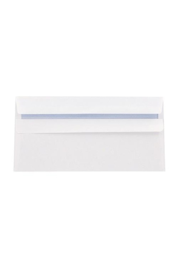 Envelope for documents and banknotes, rectangular shape, with silicone seal, white paper - 1