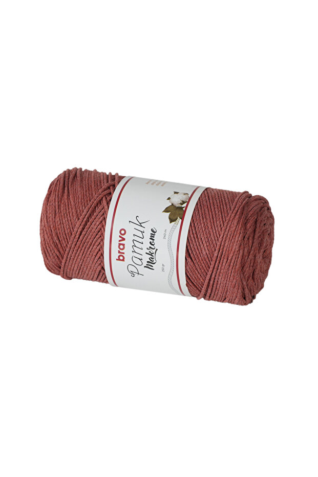 Cotton Macrame Yarn 250 Gr 240 Meters Koton (Color Code: 506) Cinnamon