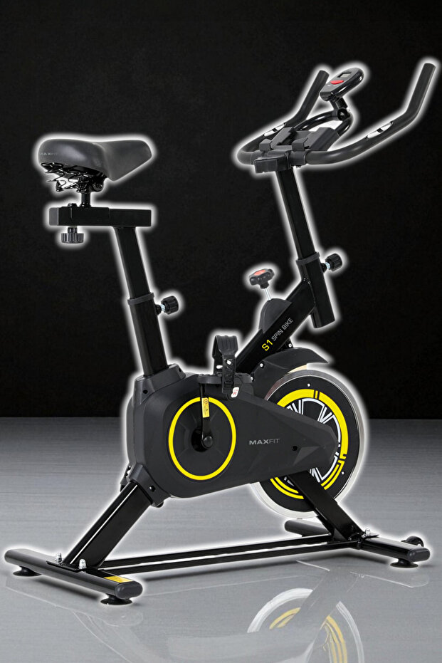 Garantili Maxfit S1 Spinbike Direnç Ayarlı Nabız Ölçerli Ayarlanabilir Sele Ve Gidon - 3