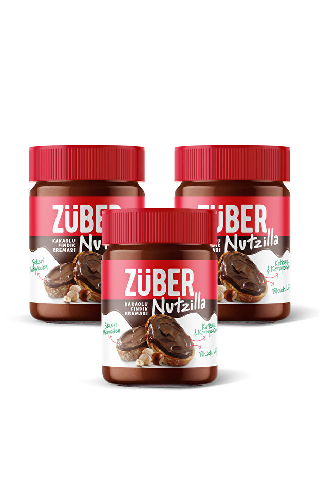 Nutzilla Fındık Kreması Kakaolu 315 g x 3 Adet - 1