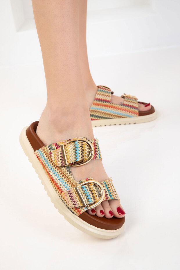 Hasır-Multi Kadın Terlik 20698 - 2