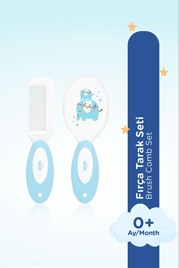 Fırça Tarak Seti Mavi - 2